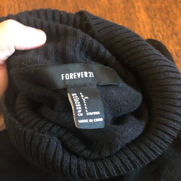 Black turtleneck sweater dress - Picture 2 of 2